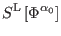 $\displaystyle S^{\mathrm{L}}\left[ \Phi ^{\alpha _{0}}\right]$