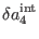 $\displaystyle \delta a_{4}^{\mathrm{int}}$