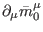 $\displaystyle \partial _{\mu }\bar{m}
_{0}^{\mu }$