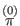 $ \overset{(0)}{\pi }$