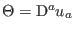 $ \Theta=\mathrm{D}^{a}u_{a}$