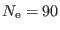 $ N_{\rm e}=90$