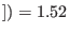 $ ])=1.52$