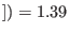 $ ])=1.39$