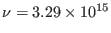 $ \nu=3.29 \times 10^{15}$