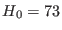$ H_{0}=
73$