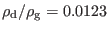 $ \rho_{\rm d}/\rho_{\rm g} =0.0123$