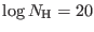 $ \log N_{\rm H}=20$